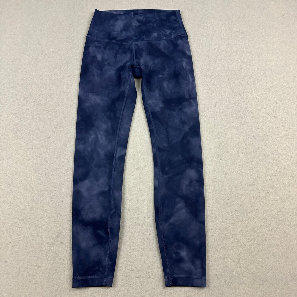 Lululemon Pants Women 6 Blue Diamond Dye Wunder Train High-Rise Tight Running